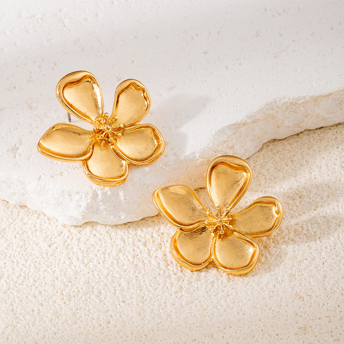 Wholesale Sunflower Starfish Summer Ocean Style Earrings