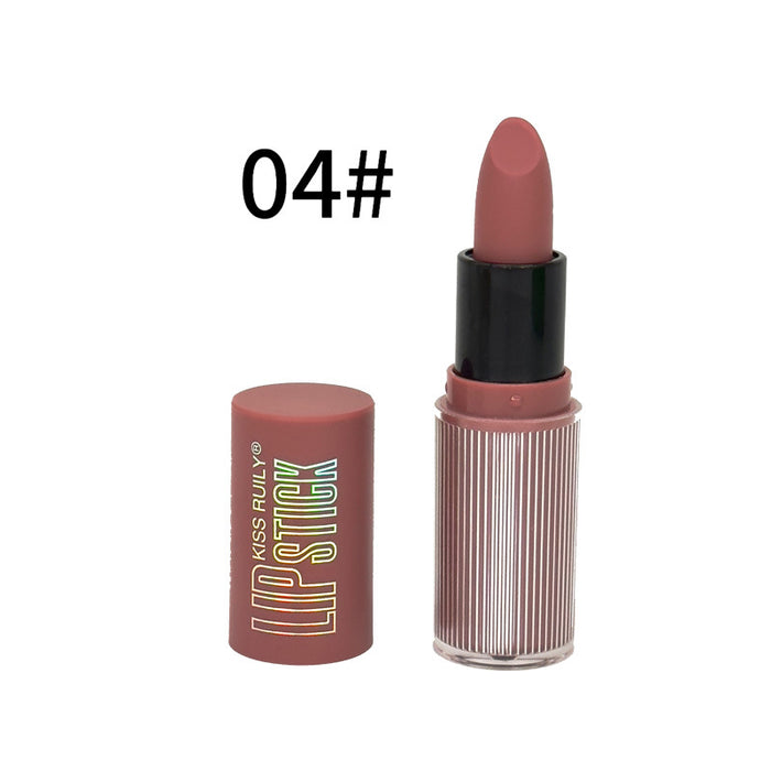 Wholesale 12 color lipstick, bare color, matte matte finish, lip gloss that does not fade, moisturizing lips