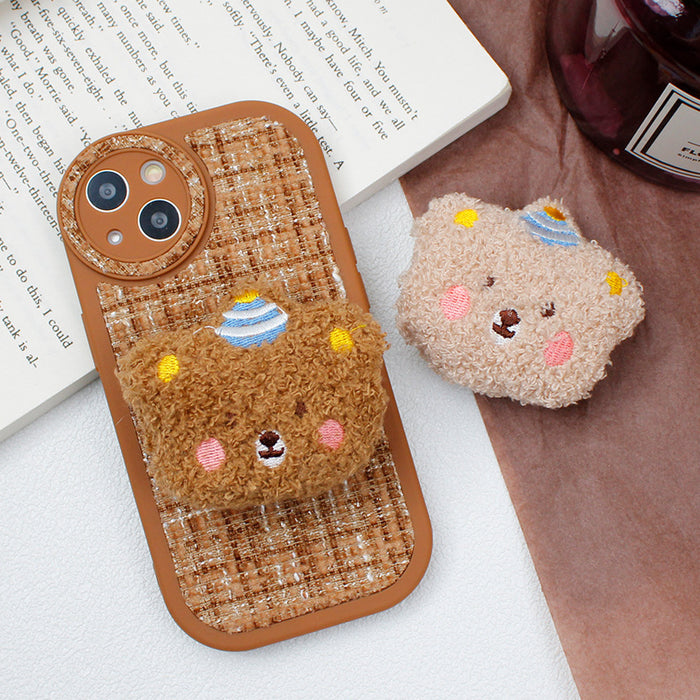 Wholesale Creative Christmas Hat Inflatable Bear Phone Stand