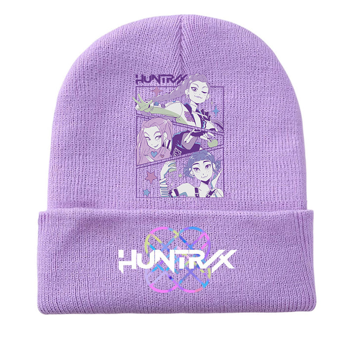 Wholesale Kpop Printed Knit Hat Fleece Hat