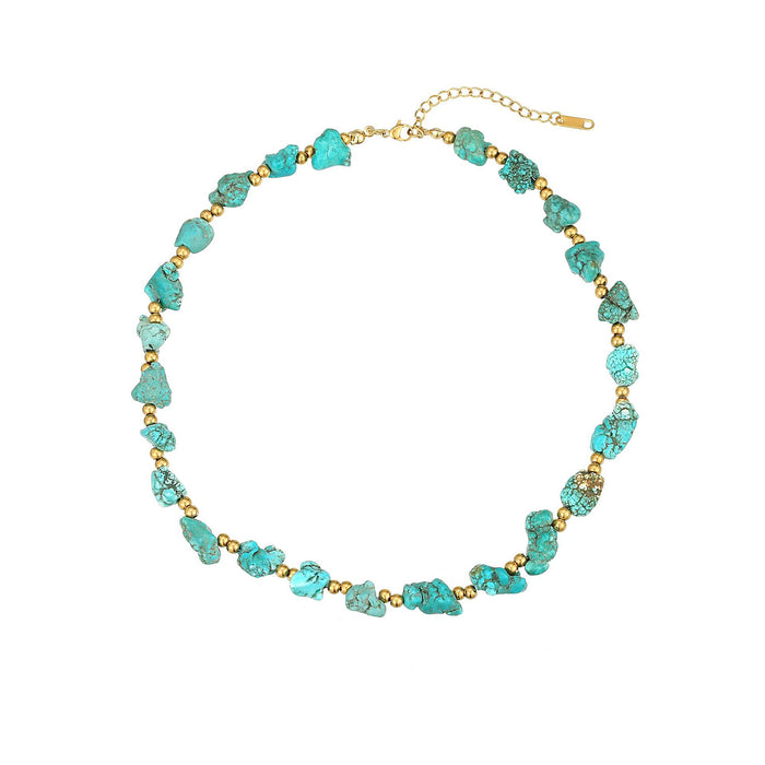 Wholesale 2pcs Luxury Beaded Jewelry Turquoise Necklace