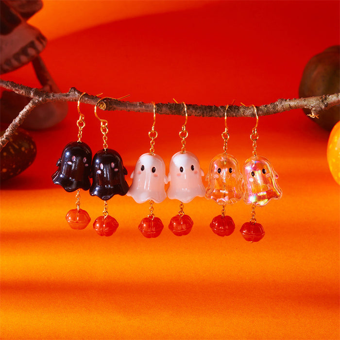 Wholesale  accessories cartoon bat ghost pumpkin earrings  kitten skull  witch earrings