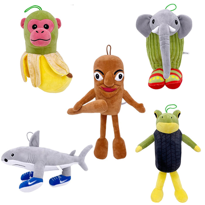Wholesale Doll toy wooden stick figure pendant shark doll