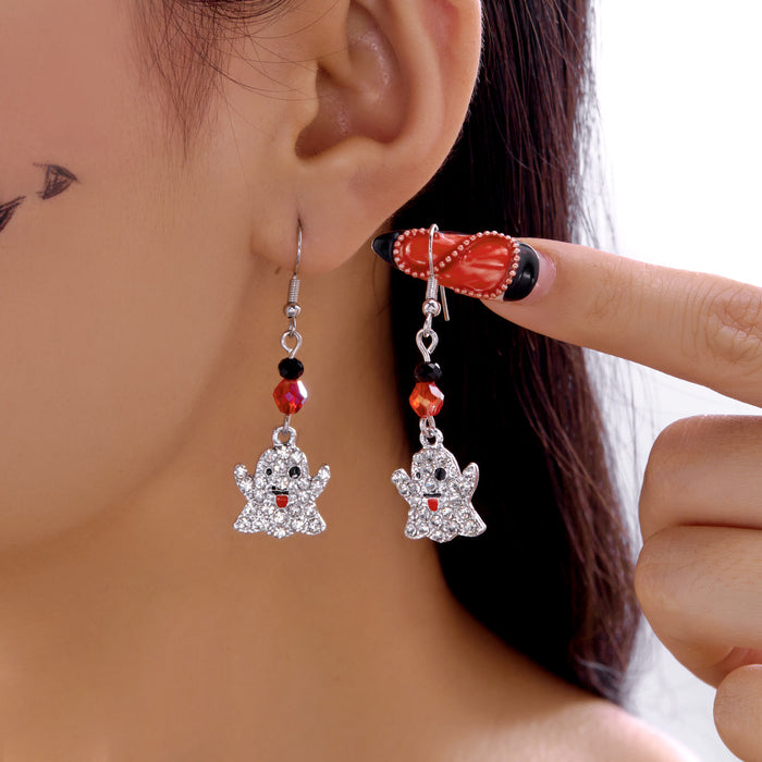 Wholesale  cartoon earrings cute funny creative ghost bat acrylic earrings