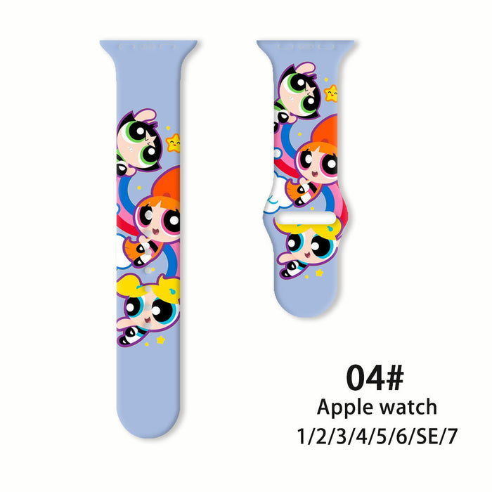 Wholesale Printed Silicone Watch Strap Wrist Strap JDC-WD-NuoQi073