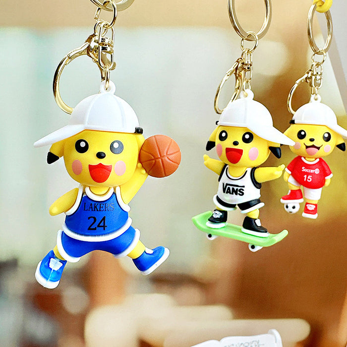 Wholesale Basketball Sports Silicone Keychain JDC-KC-RunX013