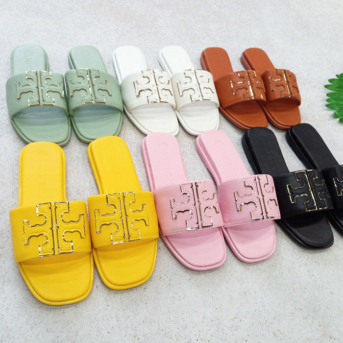 Wholesale of 2024 Summer New One Word Beach Casual Slippers JDC-SP-YaNuo002