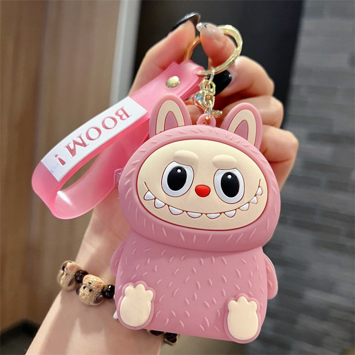 Wholesale Cute sitting cartoon character coin purse keychains