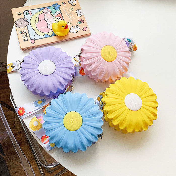 Wholesale Stylish Children' s Silicone Crossbody Coin Purse with Pattern  Accessory