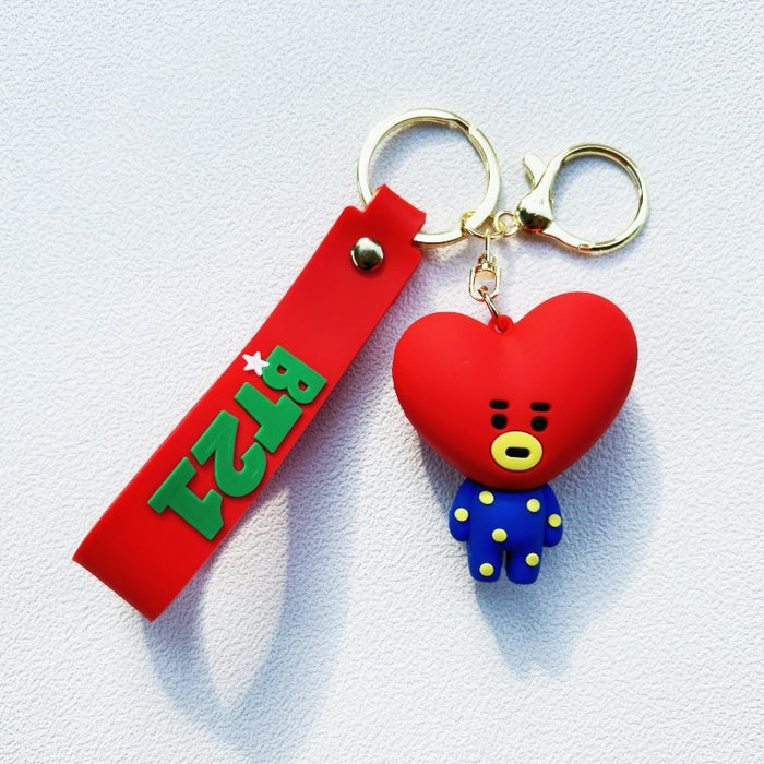 Wholesale PVC Cartoon Doll Keychain JDC-KC-WuYi011