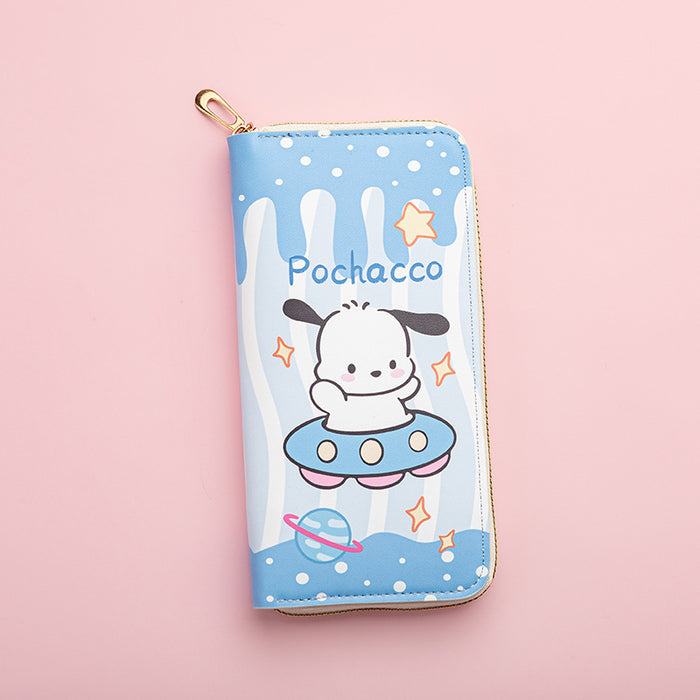 Wholesale Cute cartoon print long zippered Wallet