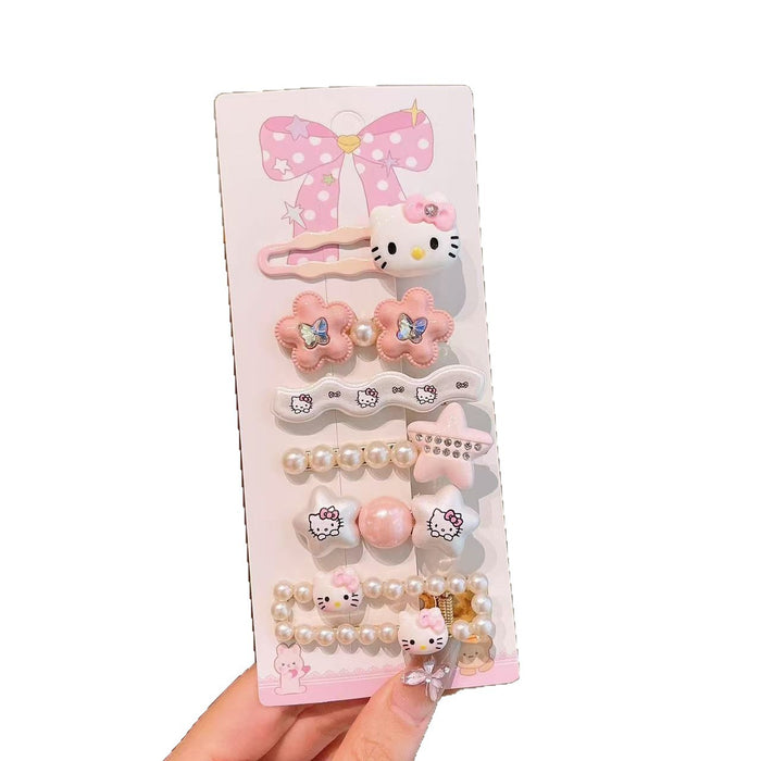 Wholesale Children' s Pink Cat Sweet Cartoon Hair Clips
