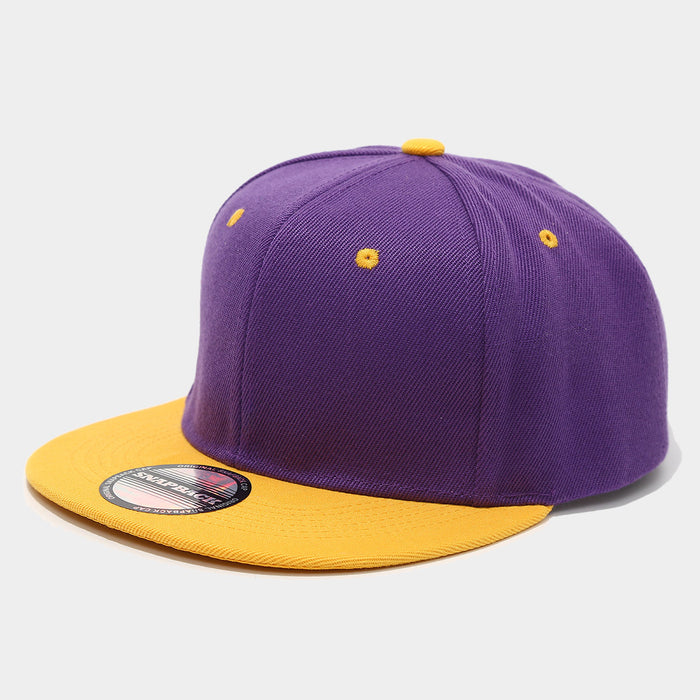 Wholesale Two-tone color block hip-hop cap unisex flat-brimmed baseball cap