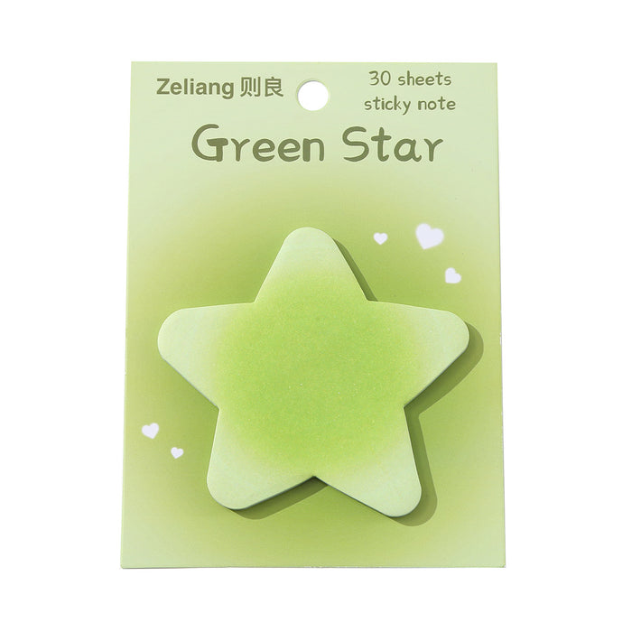 Wholesale Color Blush Halo Gradient Love Star Sticker Note
