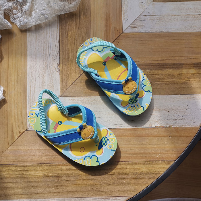 Wholesale  Children Seaside Boys Girls Travel Light EVA Baby Beach Slippers Shoes Clip Toe Slippers