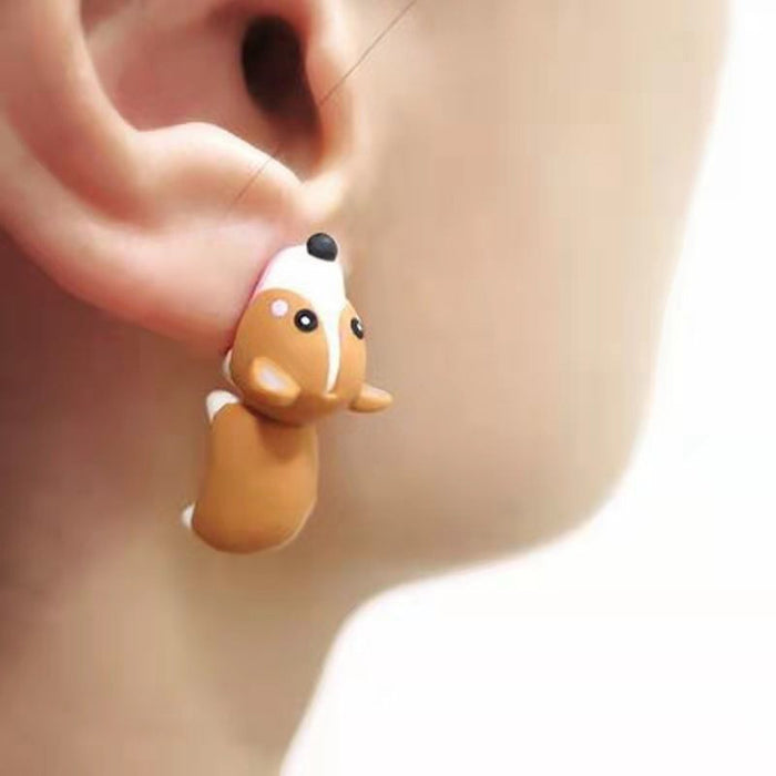 Wholesale Ear studs, ear accessories, spray painted, cute, mini