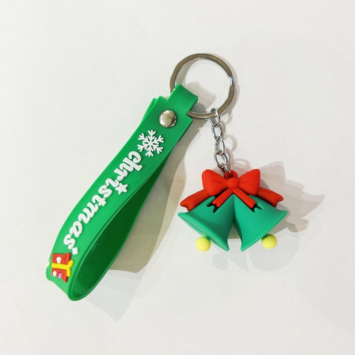 Wholesale PVC Christmas Snowman Cartoon Doll Keychain JDC-KC-WuYi083