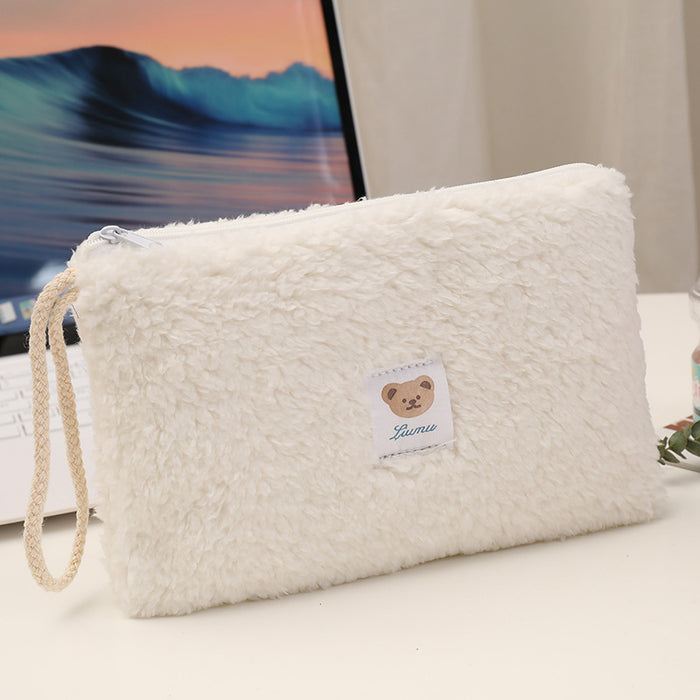 Wholesale Storage bag, small bag, portable plush makeup bag, large capacity travel storage bag