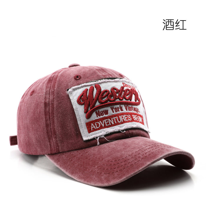 Wholesale Washed Old Letters Embroidered Cotton Fashionhats Baseball Caps JDC-FH-TuL015