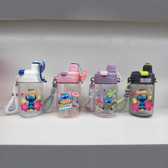 Wholesale cartoon plastic cup large capacity handle Tumblers cup