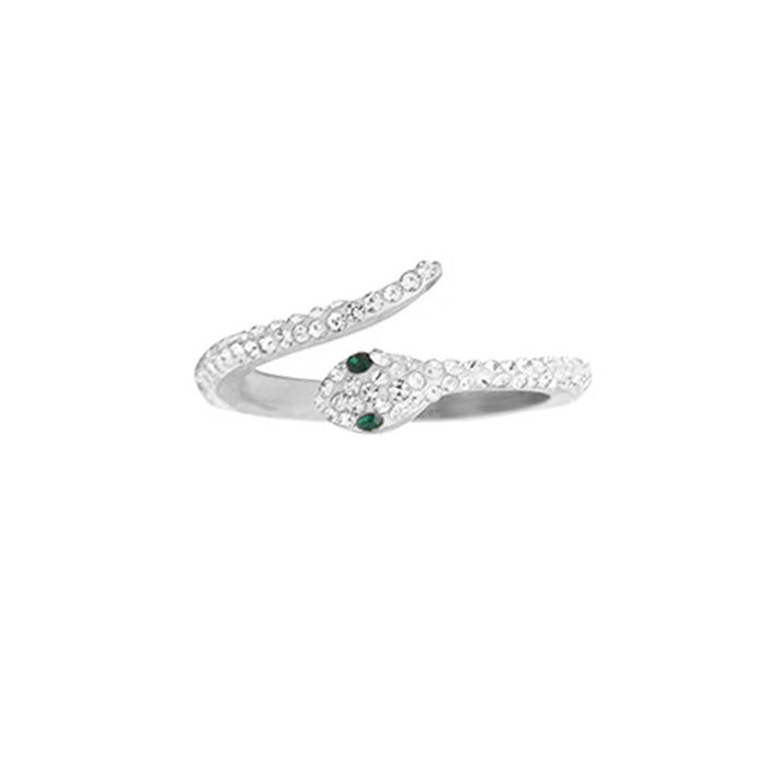 Wholesale Pure silver ring, niche personality, diamond inlaid open ring, high-end feel, index finger ring