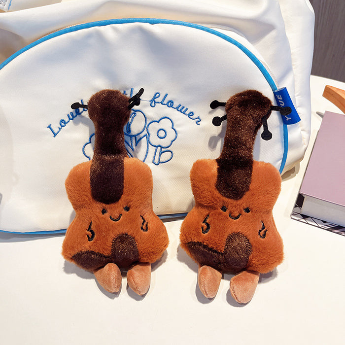 Wholesale Violin Plush Pendant  Birthday Gift Keychain