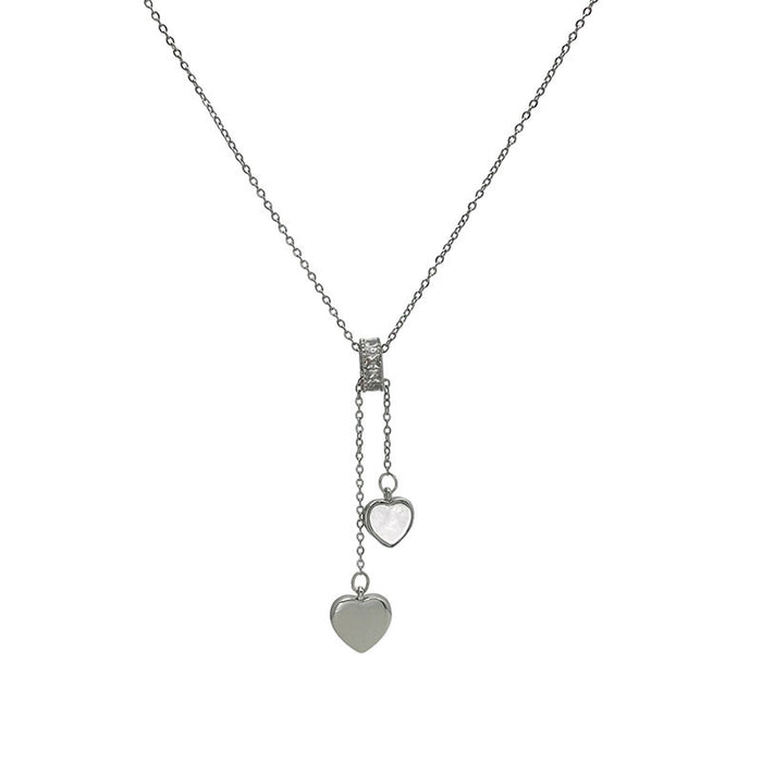 Wholesale Temperament Dripping Oil Love Tassel Pendant Necklace Light Luxury Fashion Clavicle Chain Accessories Neck Chain