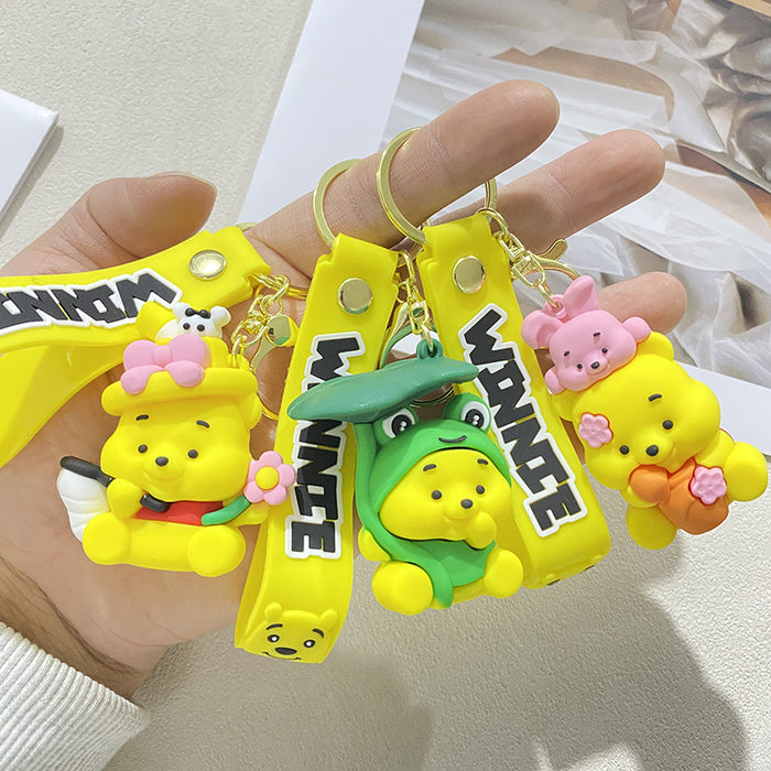Wholesale Cute PVC honey bear keychains