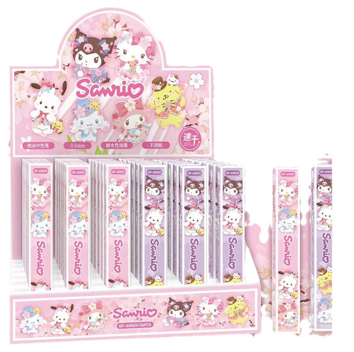 Wholesale Cartoon blind box press pen  metal pen press gel pen laser  stationery