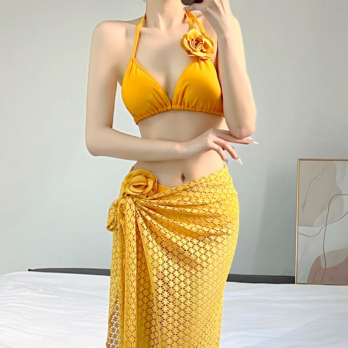 Wholesale Split bikini sexy niche three piece swimsuit set