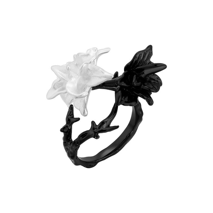 Wholesale Black and White Bipolar Affective Disorder Ring