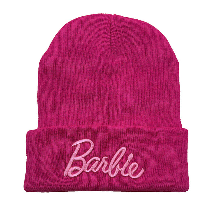 Wholesale Pink Embroidery Wool Knitted Hat JDC-FH-AXing038