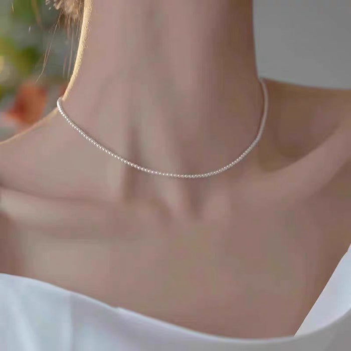 Wholesale 3m pearl pearl Australian white round flawless strong light necklace
