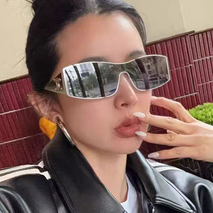 Wholesale Large frame connected sunglasses, high-end photography sunglasses, UV resistant and sunshade sunglasses