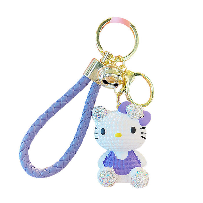 Wholesale Diamond Resin Doll Cartoon Keychain JDC-KC-YD102