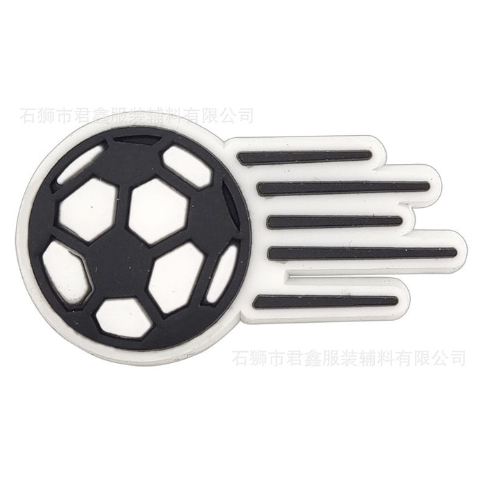 Wholesale 50pcs Football team standard Jersey Shoes Charms