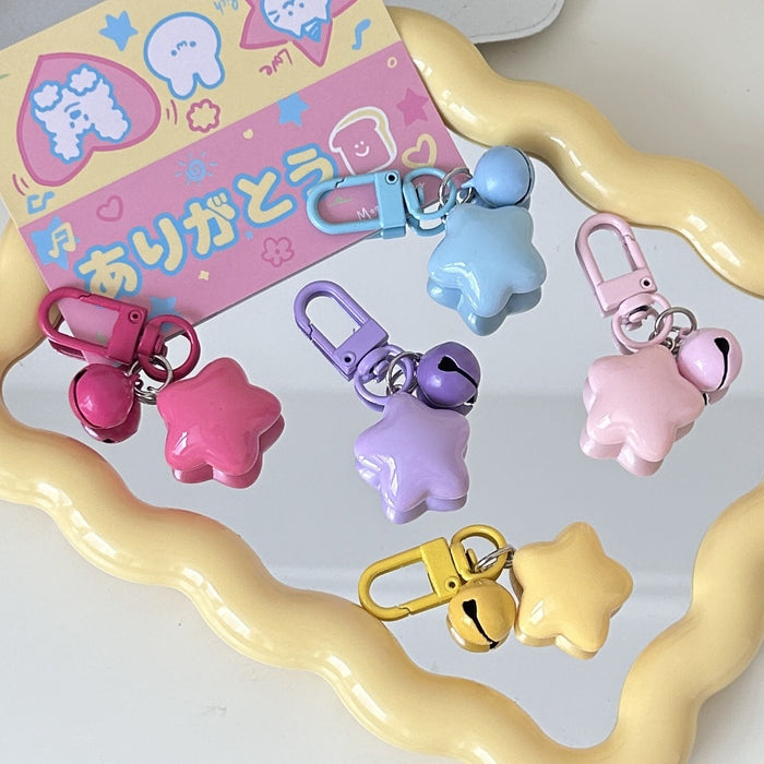 Wholesale Keychain fun and cute candy five-pointed star pendant