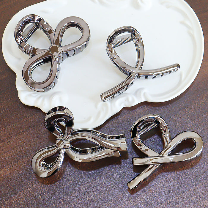 Wholesale Imitation Metal Silver Large Hair Clip with Small Hair Volume Shark Clip Ultra-Light