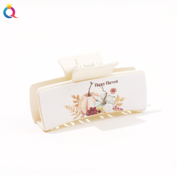 Wholesale PU leather square hair clip JDC-HC-Qiyue006