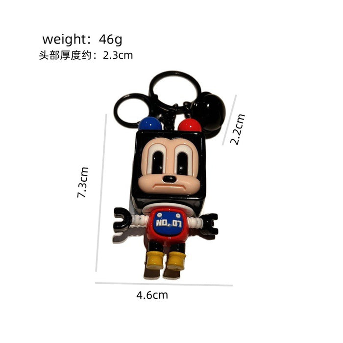 Wholesale Cute PVC blocky keychains for men and women
