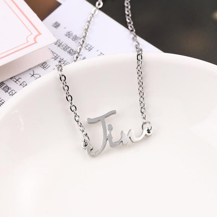 Wholesale Letter Stainless Steel Bracelet JDC-BT-OuJ001