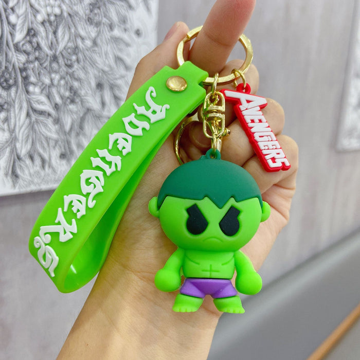 Wholesale Cartoon Car Keychain Men's and Women's Bag Silicone Key Chain Pendant