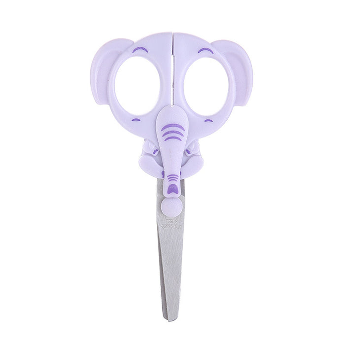 Wholesale Stainless steel scissors children' s handmade scissors animal cartoon animal scissors household scissors