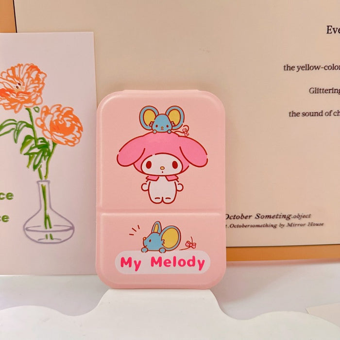 Wholesale Cartoon portable makeup mirror portable small mirror desktop folding mirror student dormitory HD dressing mirror