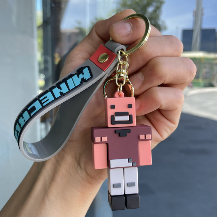 Wholesale Cartoon Figure Building Block Keychain