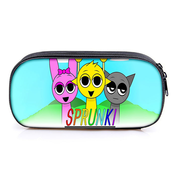 Wholesale Student Pencil Case Large Capacity Stationery Storage Bag Pencil Bag Oxford Material