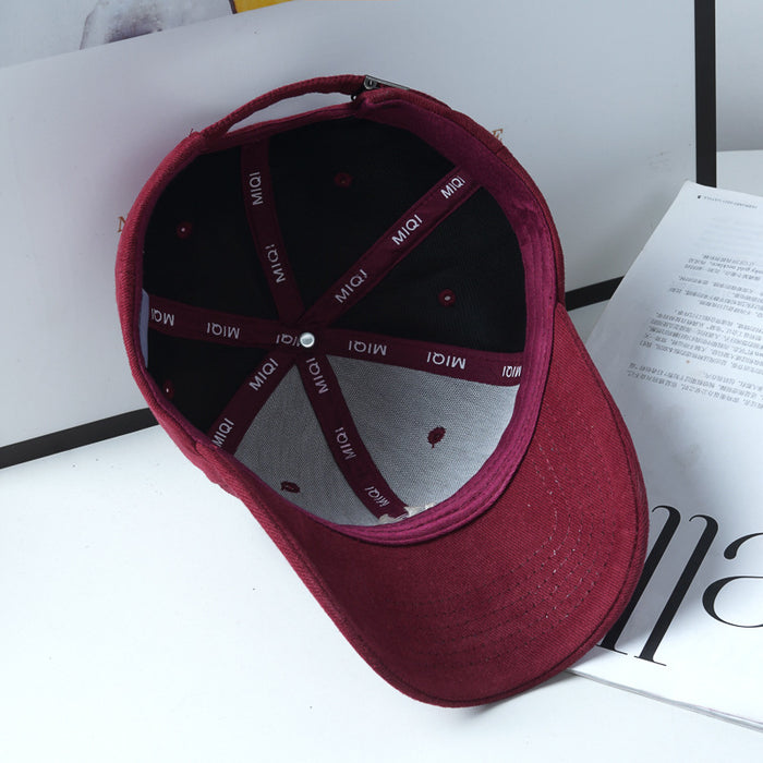 Wholesale Hat women's sanding deepened hard top baseball cap big head