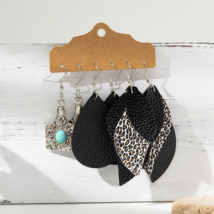 Wholesale Vintage turquoise design earring set