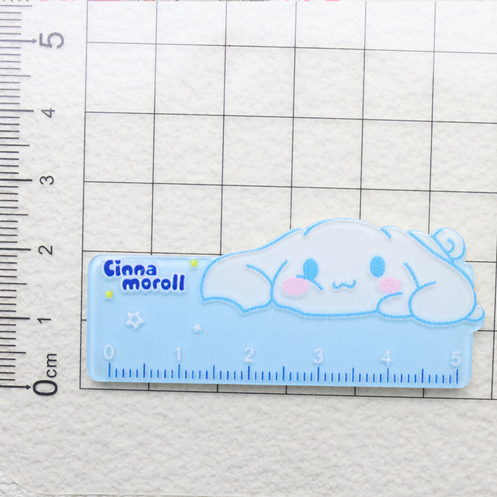 Wholesale 5PCS Cartoon Small Ruler Acrylic Diy Decorative Patch Accessories JDC-FK-YaoL016