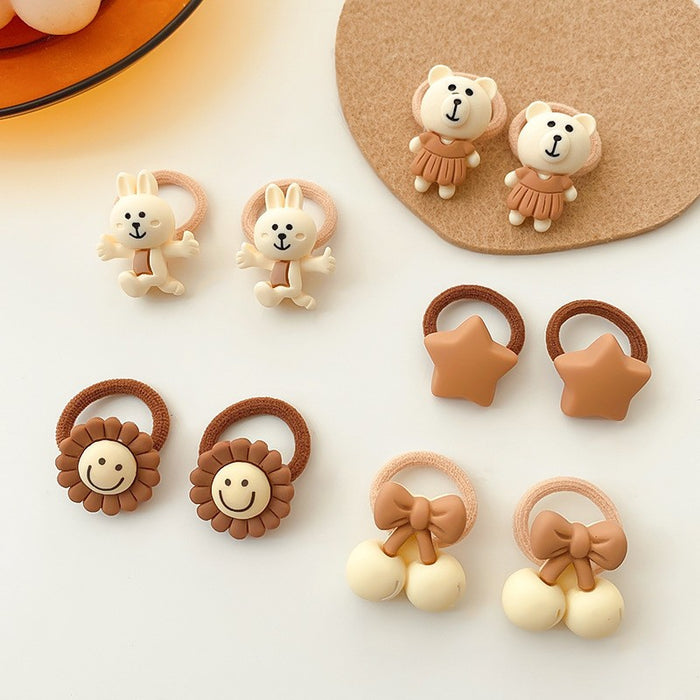 Wholesale Children's Cute Cartoon Thumb Hair Circles JDC-HS-linx002